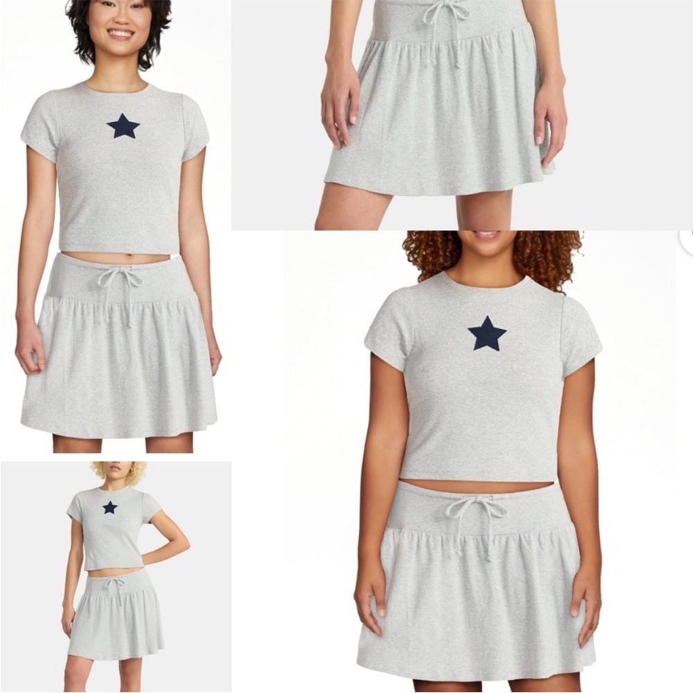 Casual matching skirt set
